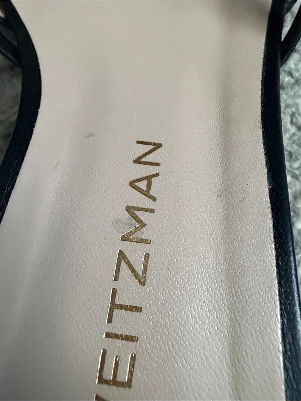 Stuart Weitzman Felicity Heeled Slides- Black - Picture 4 of 10